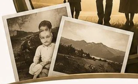 Deux photos anciennes en noir et blanc